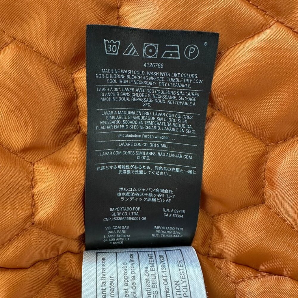 Men's Grey and Rust Volcom Jacket size small - Picture 8 of 8